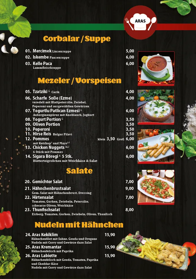 Menu_Aras Restaurant_Gifhorn_immagine_1