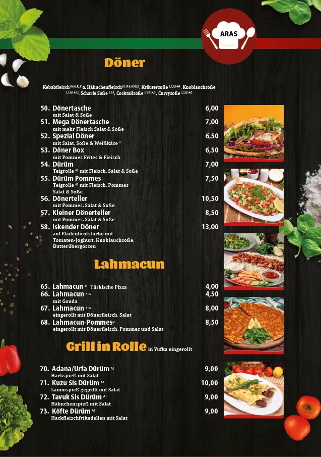 Menu_Aras Restaurant_Gifhorn_immagine_2