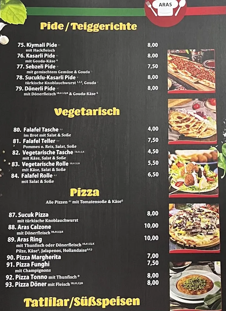 Menu_Aras Restaurant_Gifhorn_immagine_3