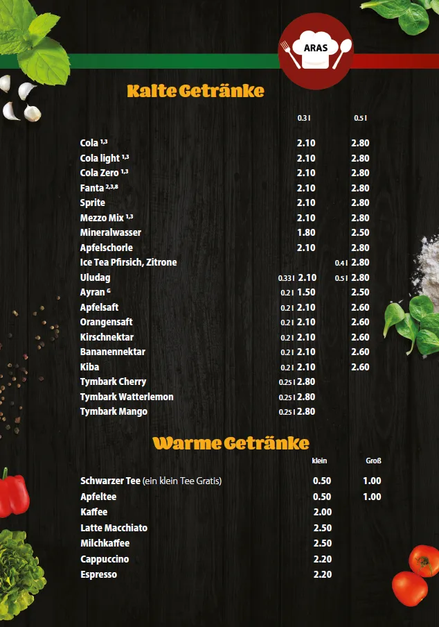 Menu_Aras Restaurant_Gifhorn_immagine_4