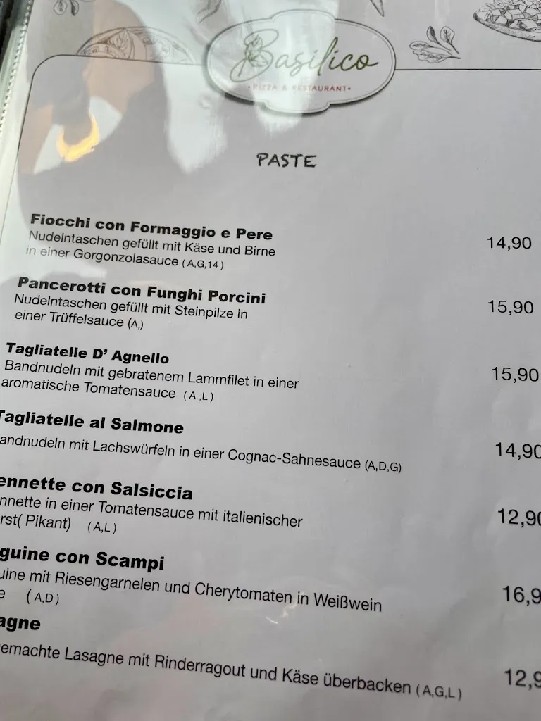 Menu_Basilico - Pizza & Restaurant_Schwülper_immagine_1