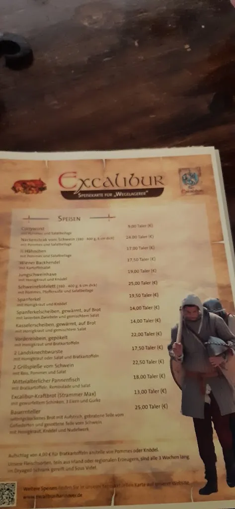 Menu_Eventgastronomie und Mittelalter-Restaurant 