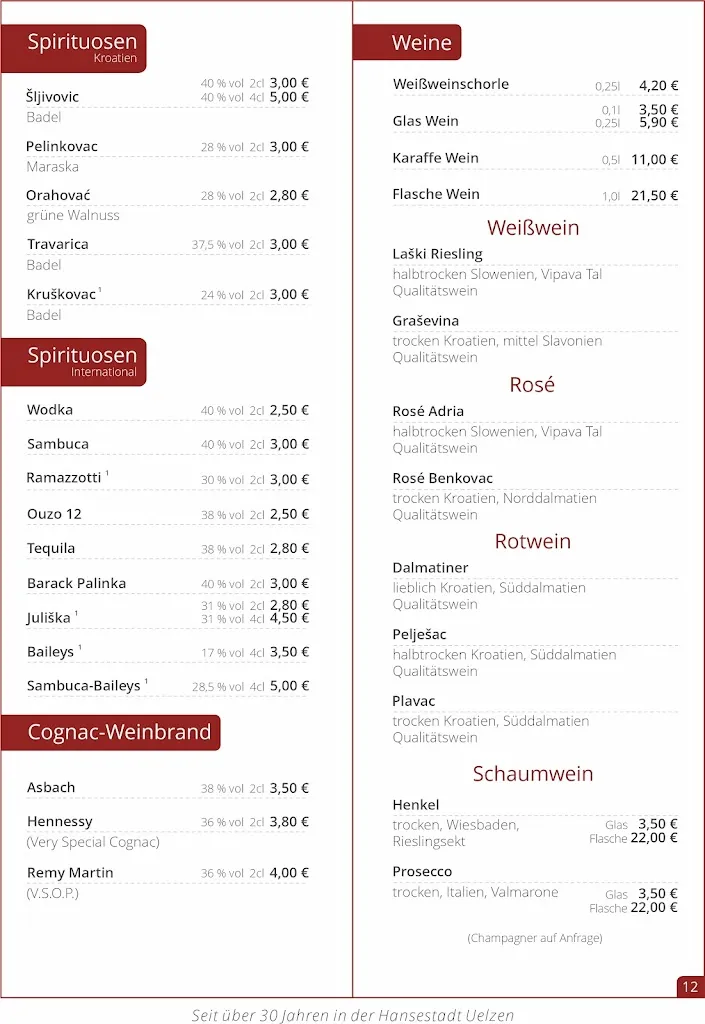 Menu_Restaurant Dalmacija_Uelzen_immagine_1