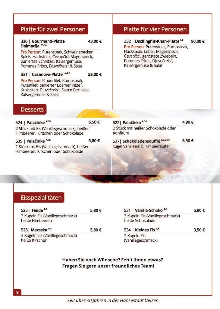 Menu_Restaurant Dalmacija_Uelzen_immagine_2