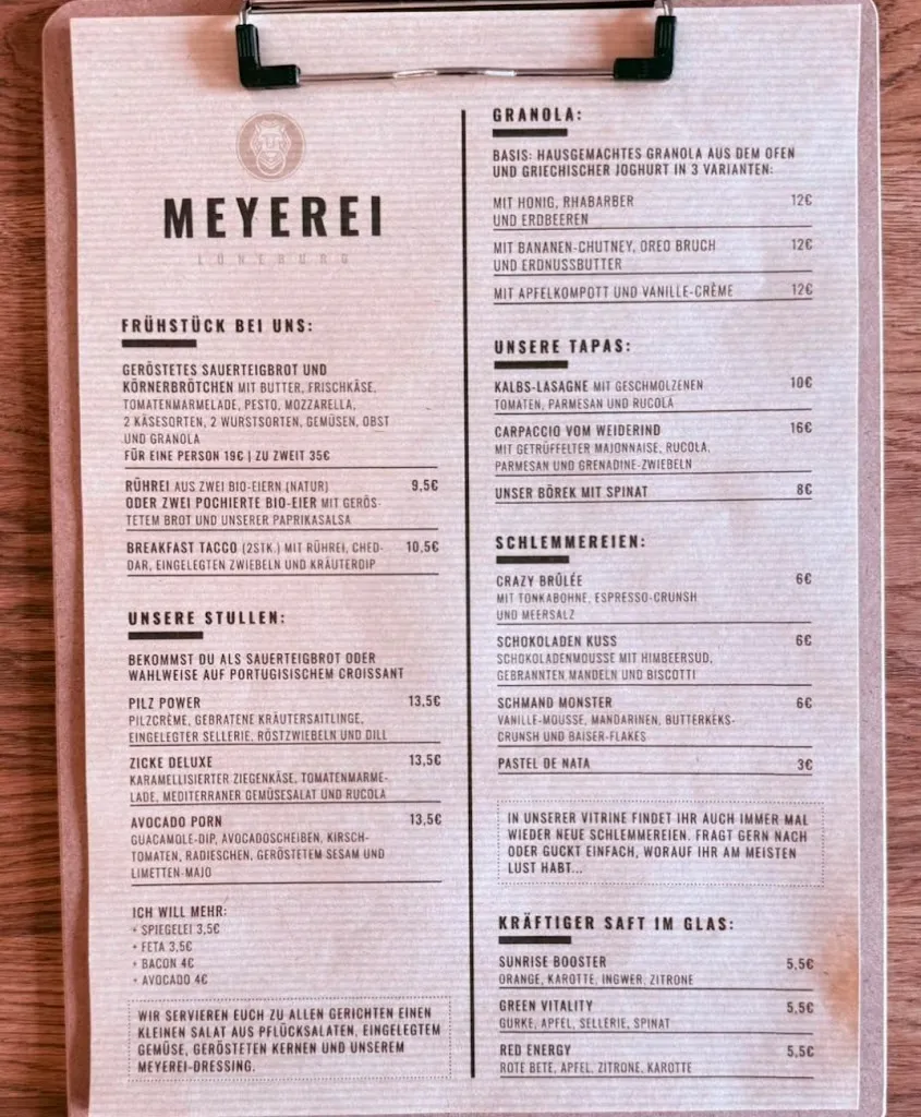 Menu_Meyerei Lüneburg_Lüneburg_immagine_4