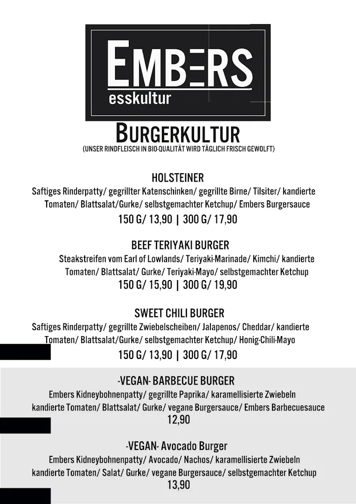 Menu_Embers Esskultur - BBQ & Burger Amelinghausen_Amelinghausen_image_1