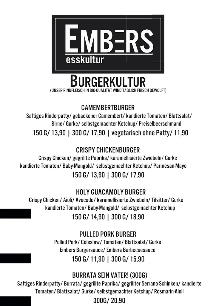 Menu_Embers Esskultur - BBQ & Burger Amelinghausen_Amelinghausen_image_2