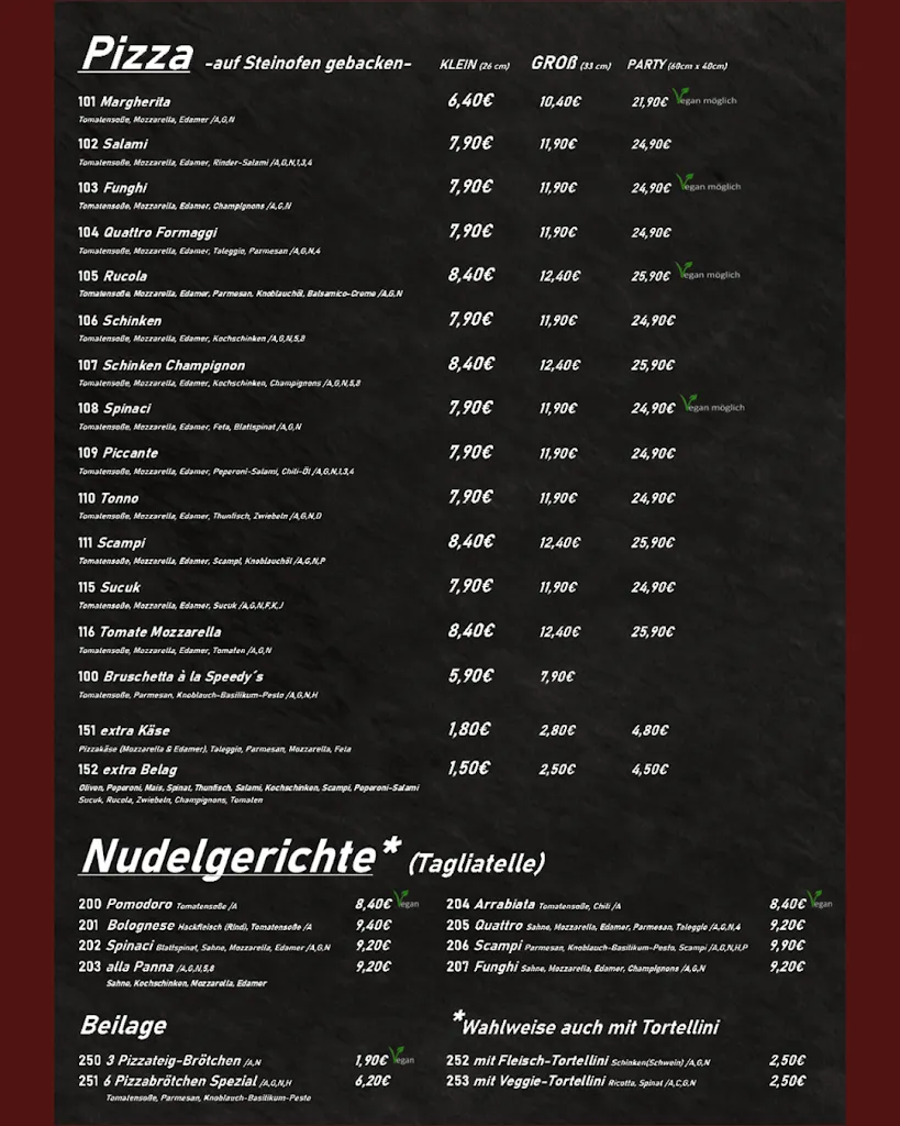 Menu_Speedys Amelinghausen_Amelinghausen_image_1