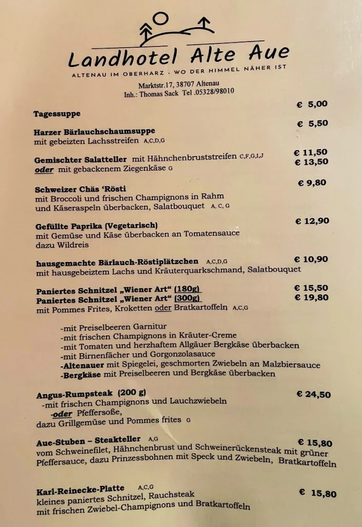 Menu_Restaurant Aue Stuben im Landhotel Alte Aue_Altenau_image_1