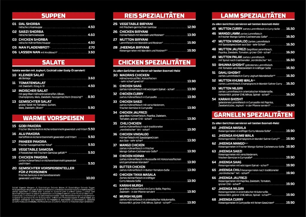 Menu_Restaurant Taj Mahal_(Leine)_immagine_1