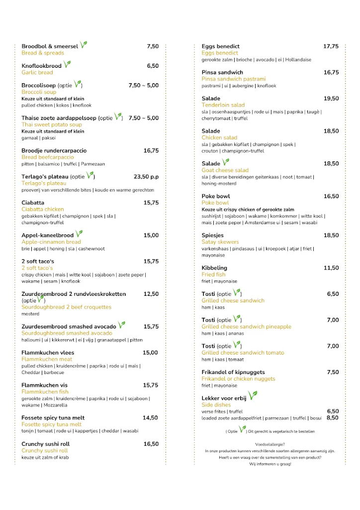 Menu_Restaurant Terlago_Netherlands_immagine_1