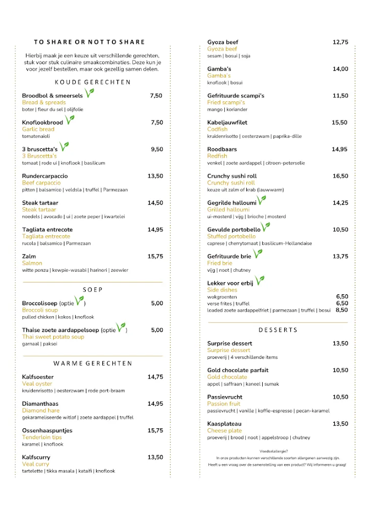 Menu_Restaurant Terlago_Netherlands_immagine_2