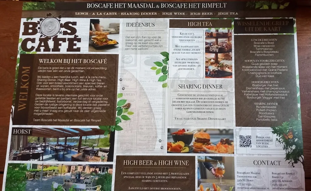 Menu_Boscafé Het Maasdal Sharing, Lunch, A la carte & High-Tea restaurant_Netherlands_image_1