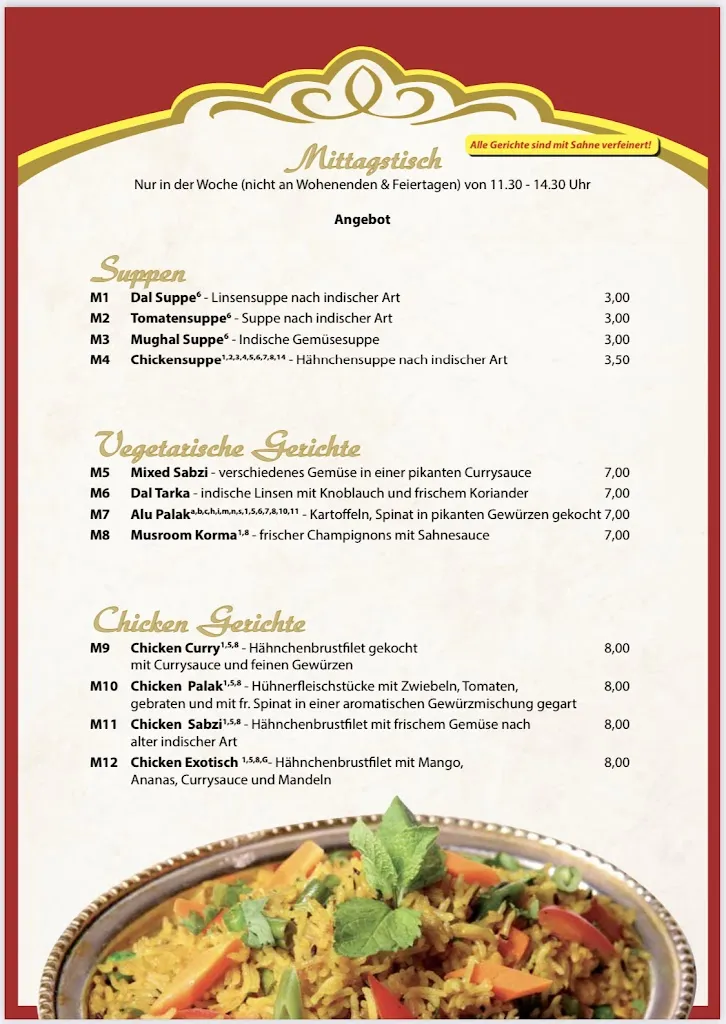 Menu_Restaurant Namaste_Hagen_immagine_1