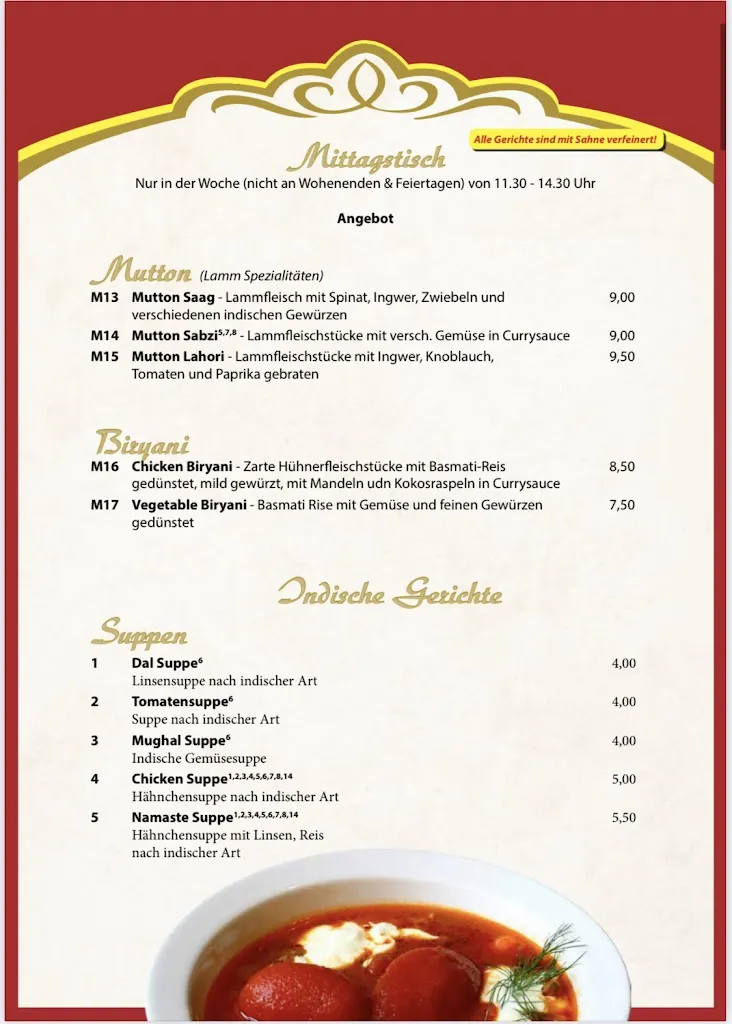 Menu_Restaurant Namaste_Hagen_immagine_2