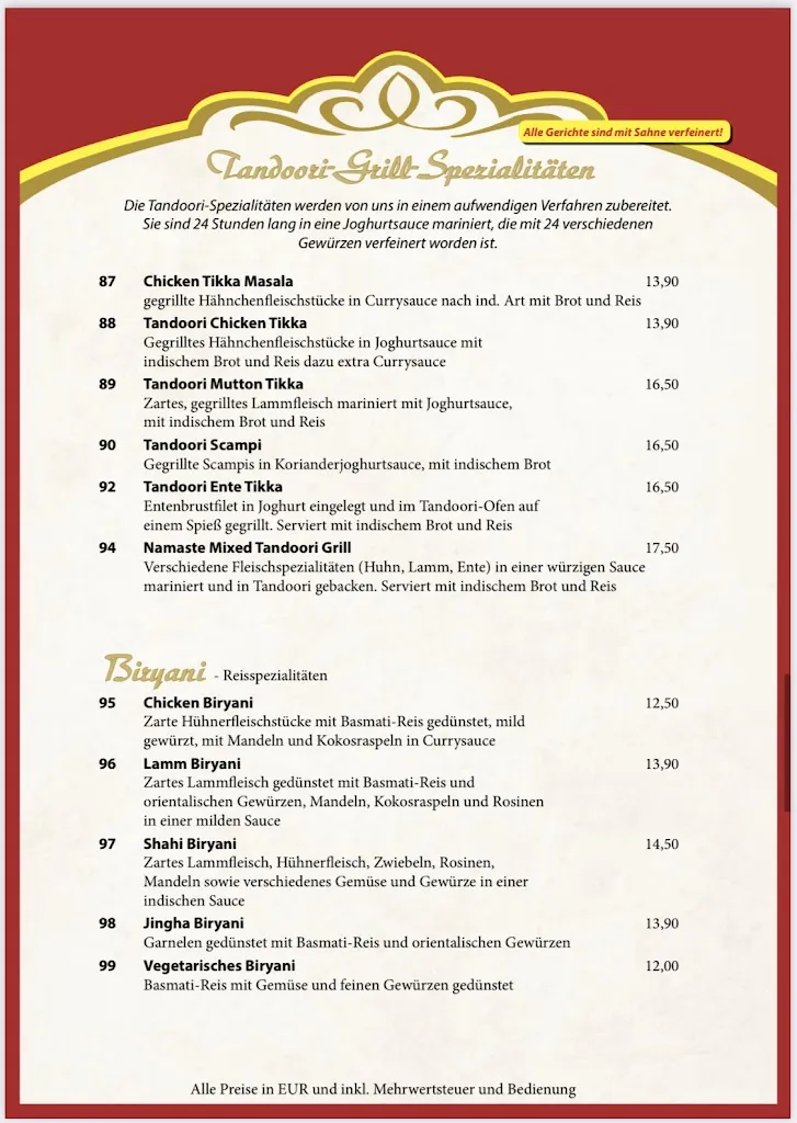 Menu_Restaurant Namaste_Hagen_immagine_4