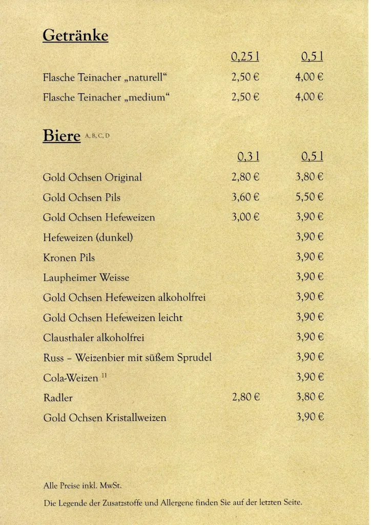 Menu_Restaurant 3 Mohren_Laupheim_immagine_1