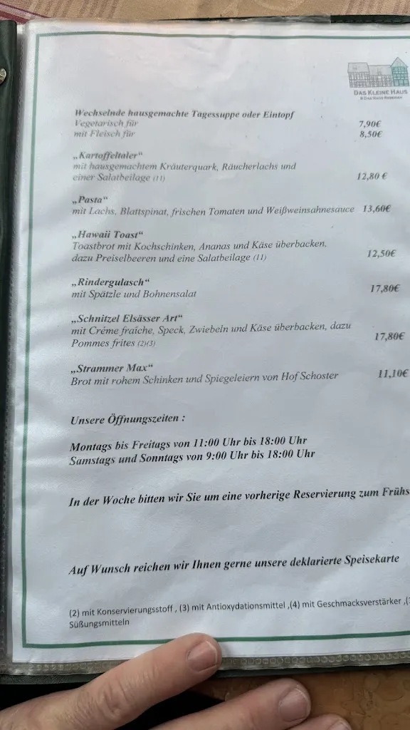 Menu_Das Kleine Haus - Café, Restaurant_Essen_image_1