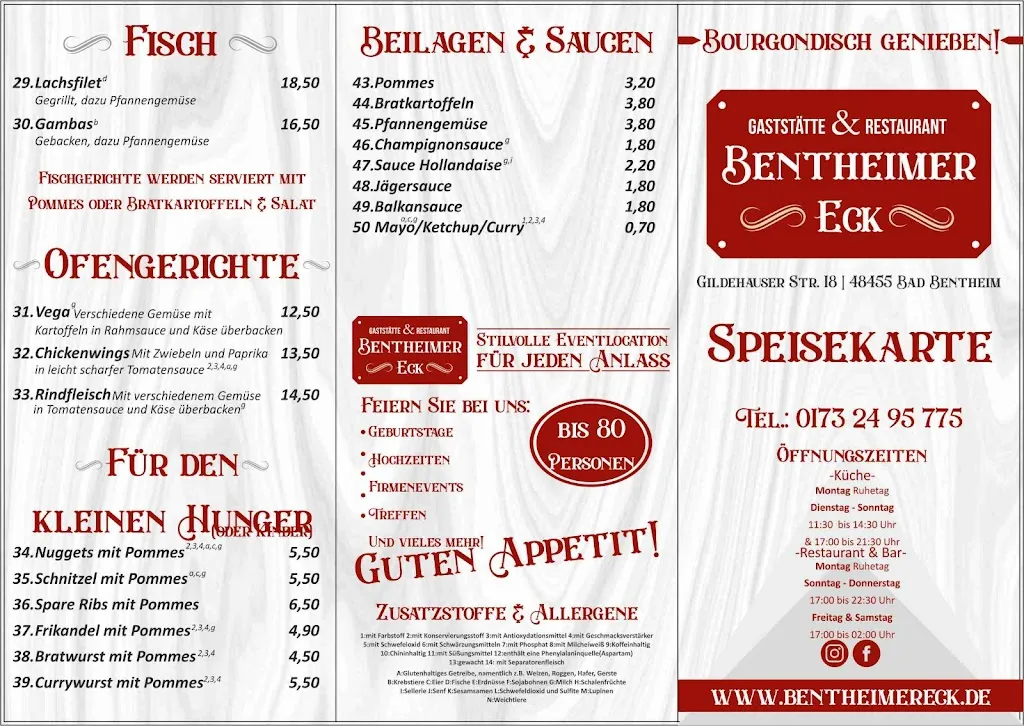 Menu_Restaurant Bentheimer Eck_Bentheim_immagine_1