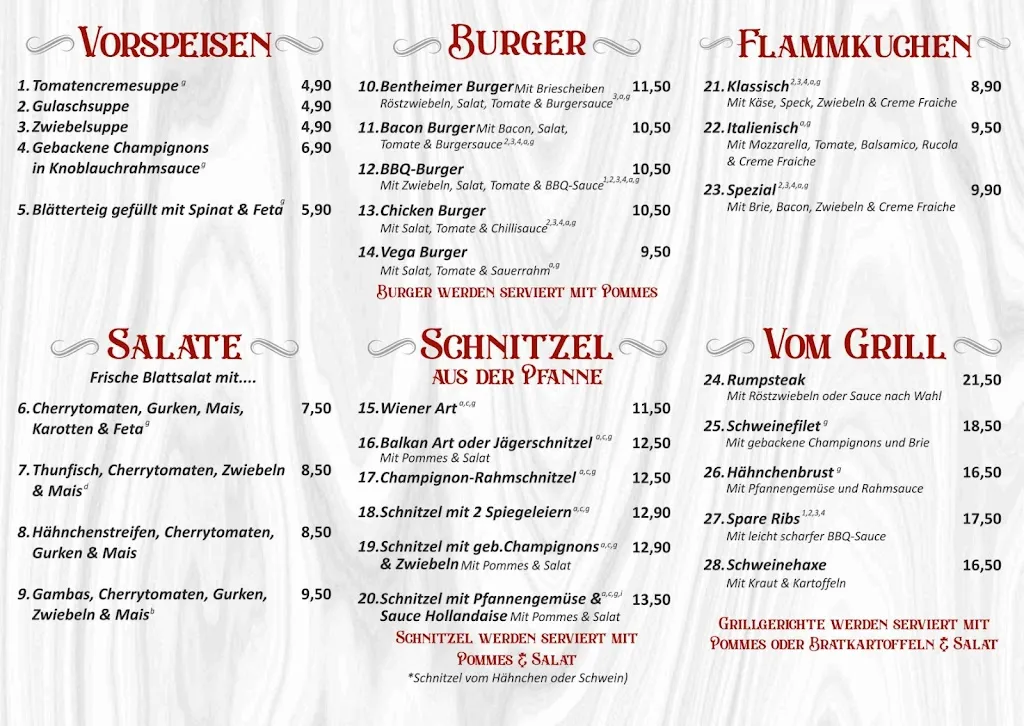 Menu_Restaurant Bentheimer Eck_Bentheim_immagine_2