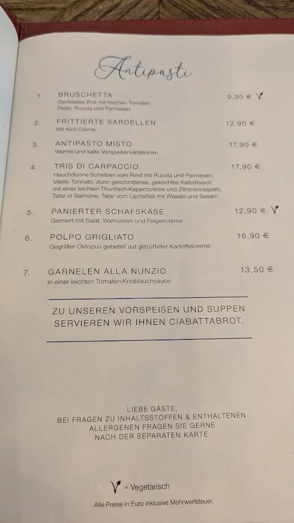 Menu_Ristorante La Dolce Vita cucina italiana in Aurich_Aurich_image_1