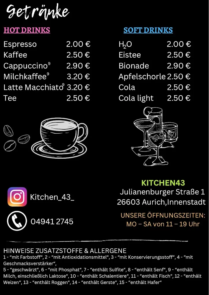 Menu_Kitchen 43_Aurich_immagine_1