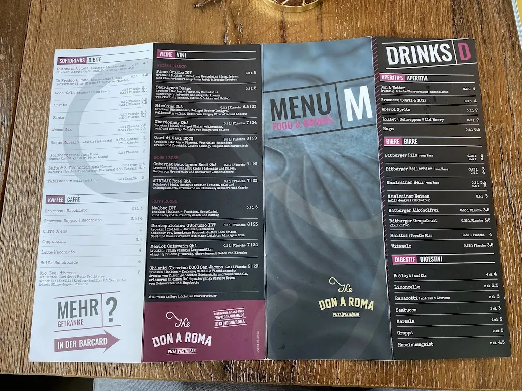 Menu_The Don A Roma Aurich_Aurich_immagine_2