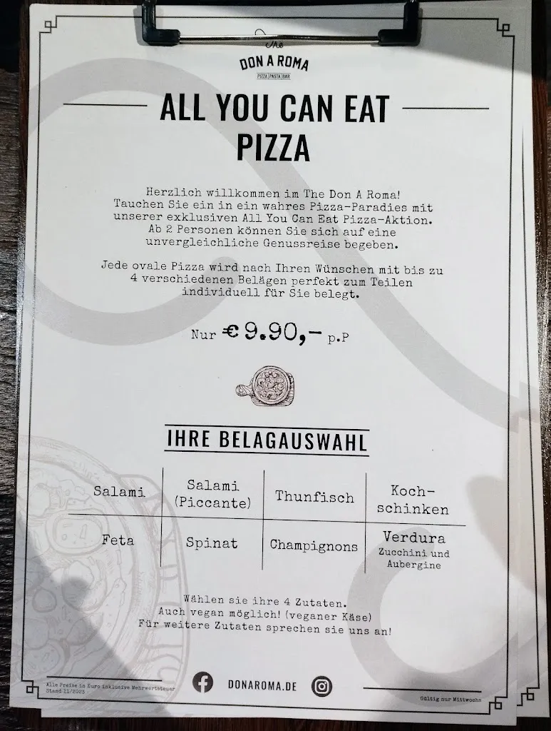 Menu_The Don A Roma Aurich_Aurich_immagine_3