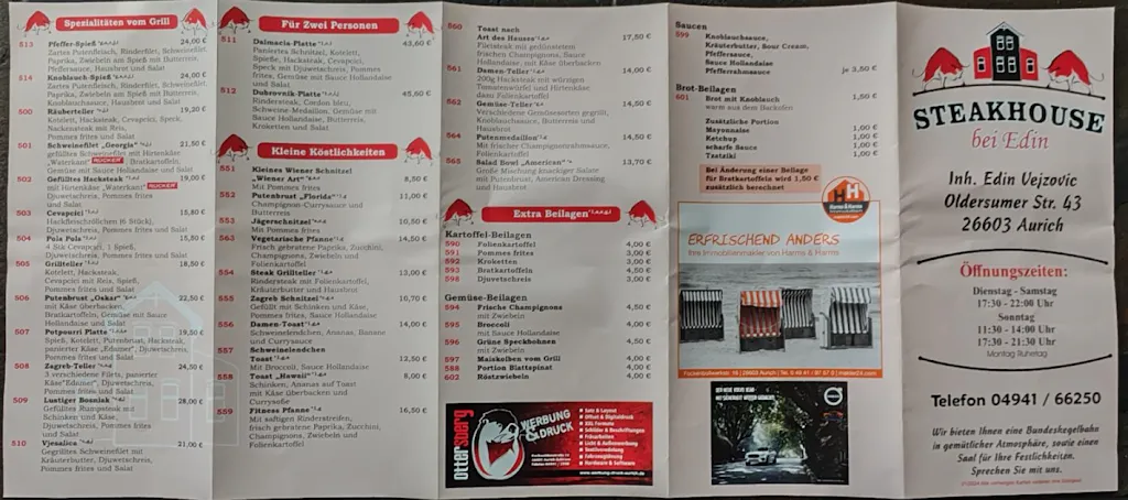 Menu_Steakhouse bei Edin_Aurich_immagine_1