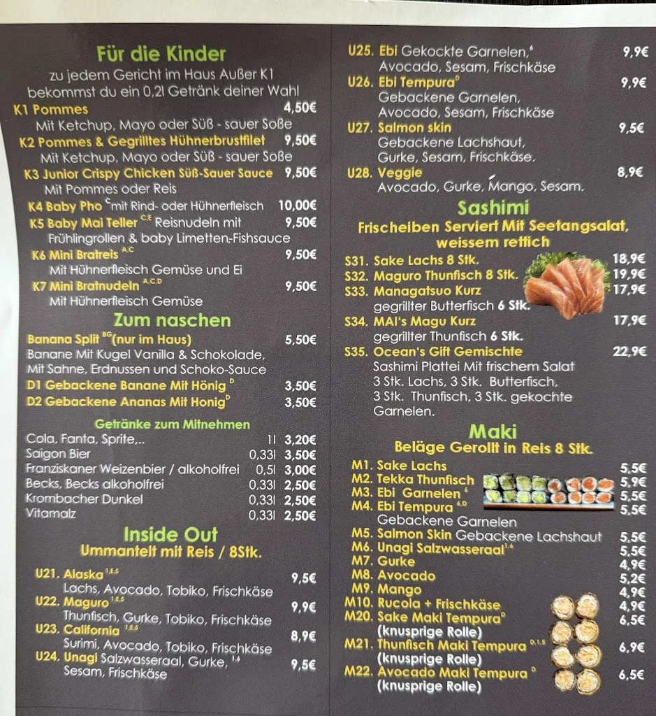 Menü_Mai Restaurant Aurich_Aurich_Bild_4