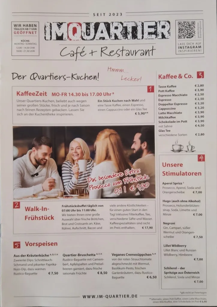Menu_ImQuartier Café & Restaurant_Gandersheim_immagine_1
