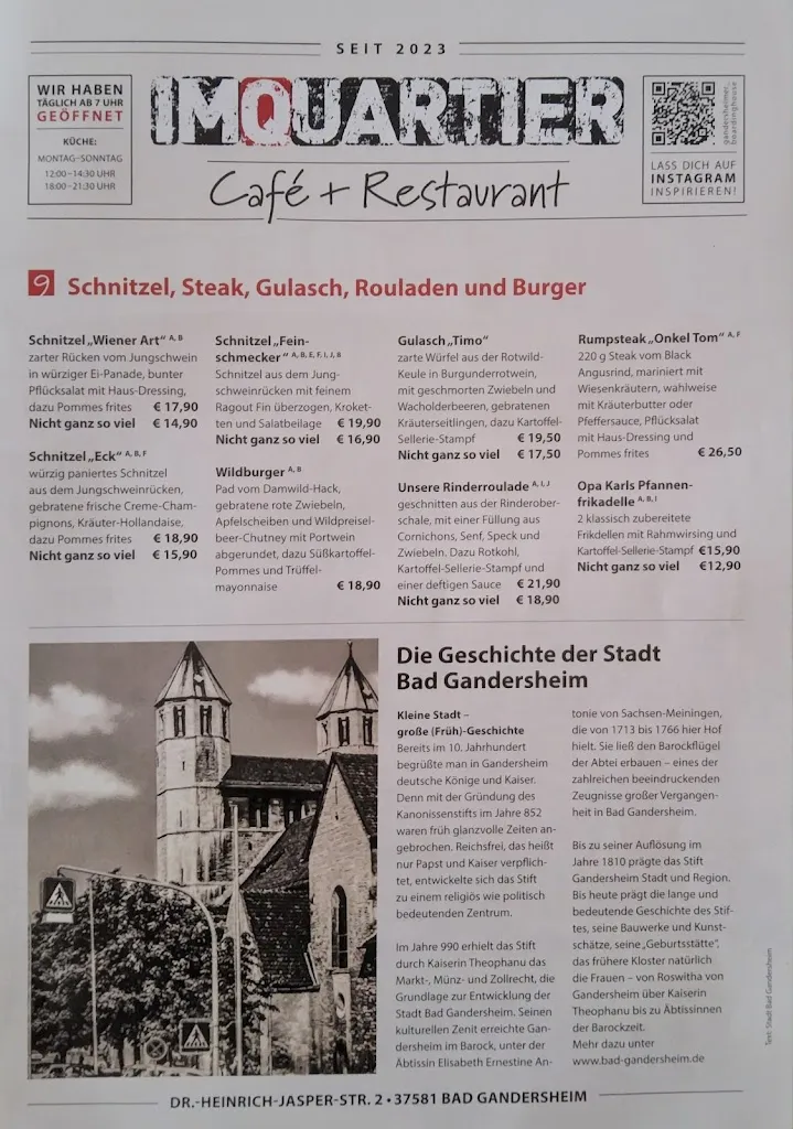 Menu_ImQuartier Café & Restaurant_Gandersheim_immagine_3