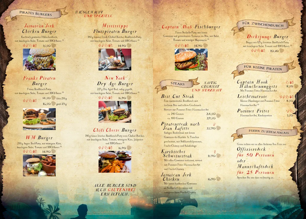 Menu_Restaurant Franks Piraterie_Gandersheim_immagine_2