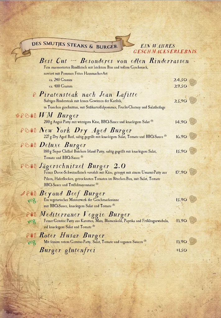 Menu_Restaurant Franks Piraterie_Gandersheim_immagine_4