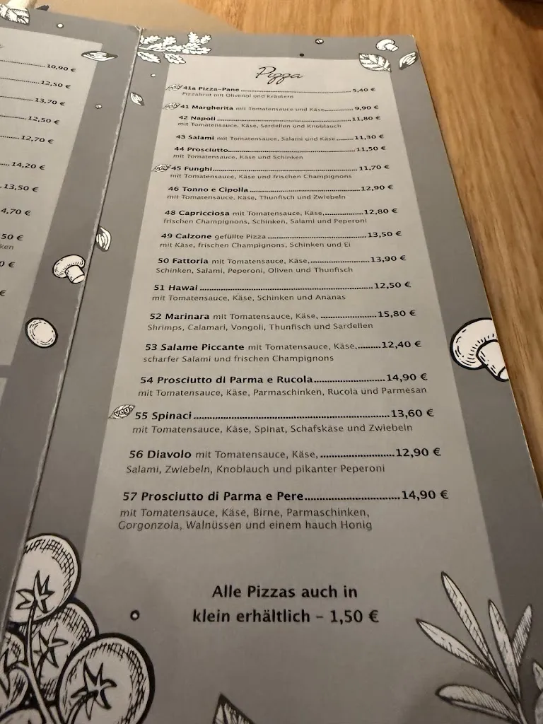 Menü_Restaurant La Fattoria_Gandersheim_Bild_1