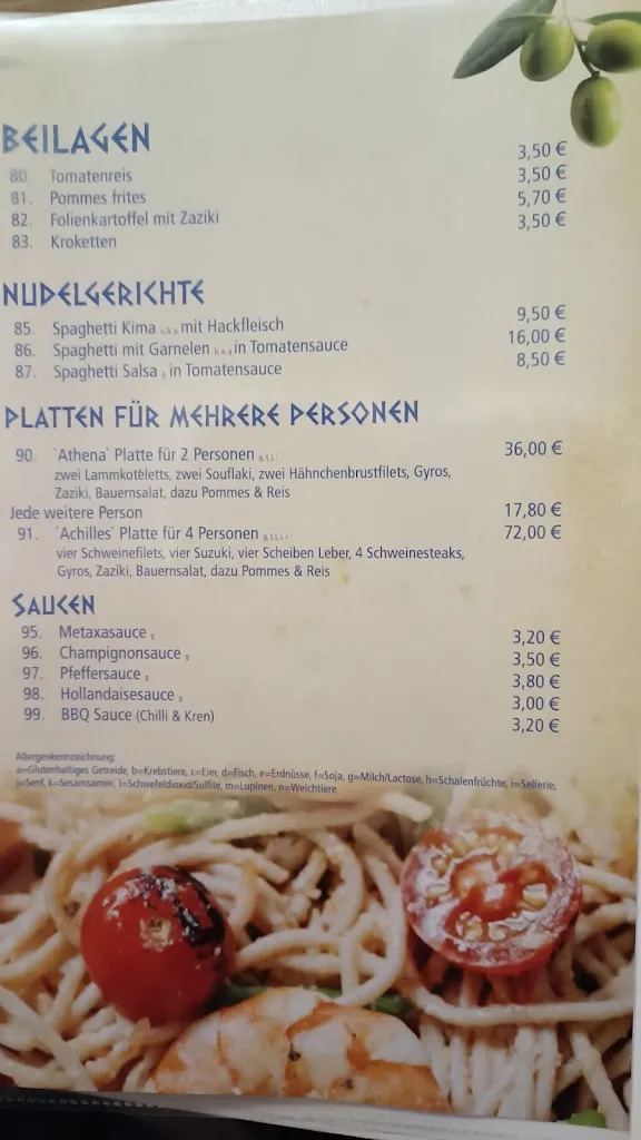 Menu_Restaurant Artemis_Gandersheim_immagine_2