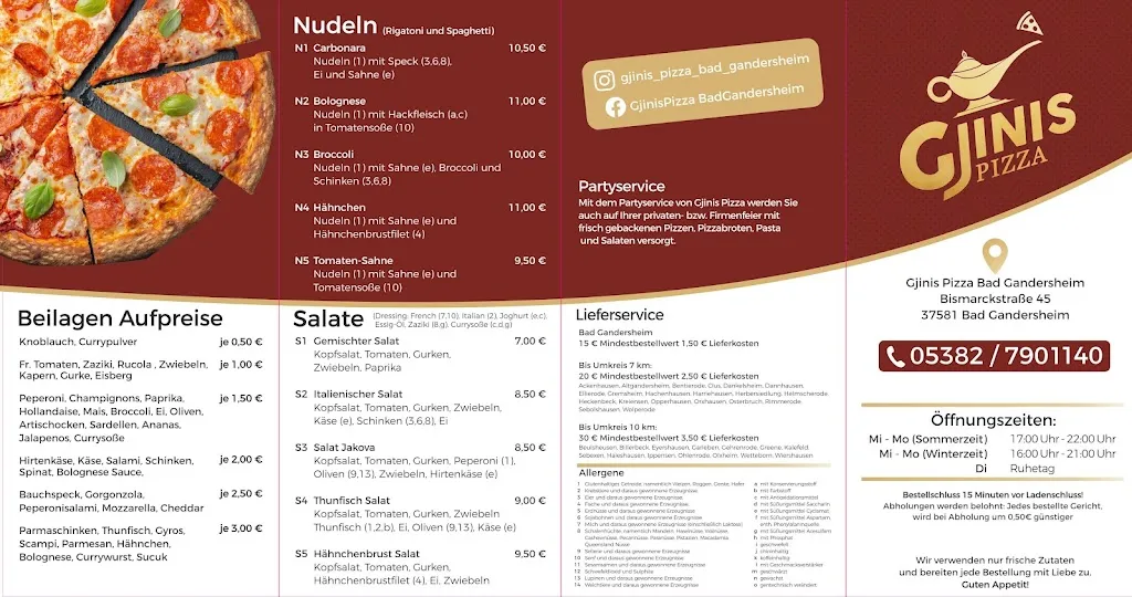 Menu_Gjinis Pizza Bad Gandersheim_Gandersheim_immagine_2