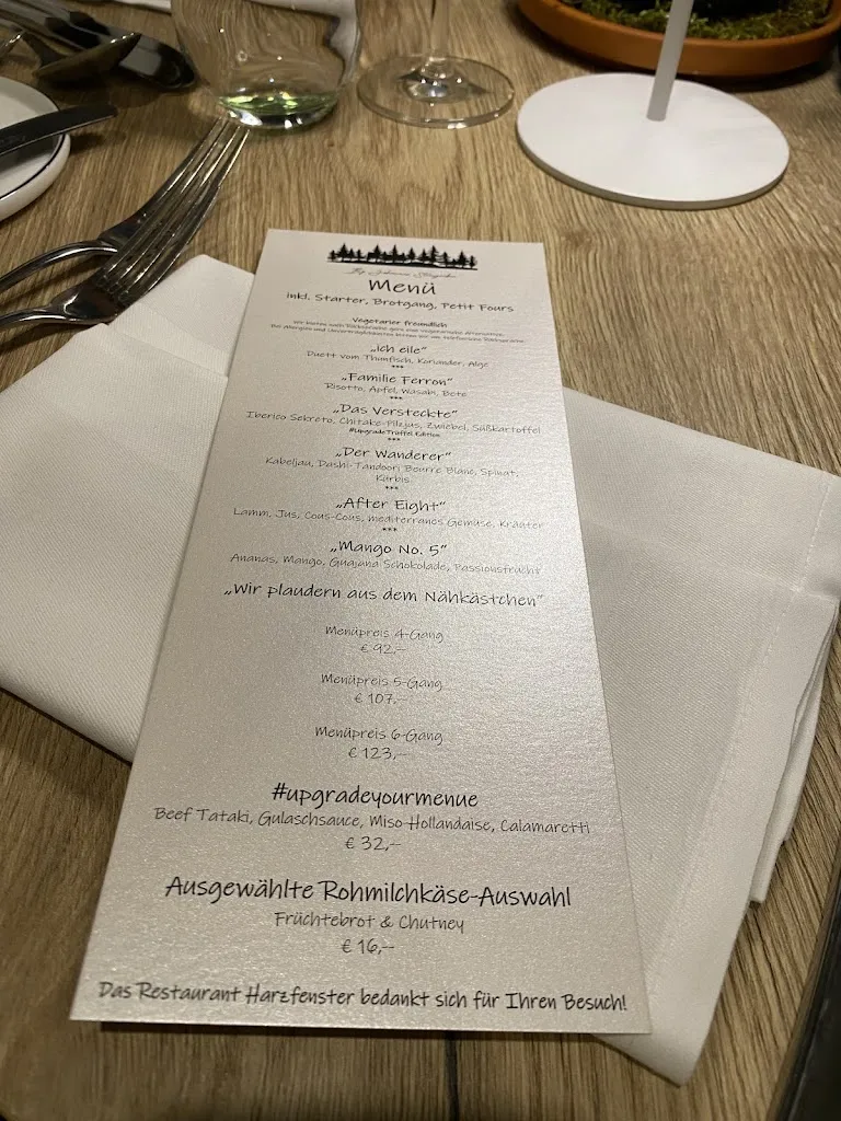 Menu_Restaurant Harzfenster_Seesen_immagine_1