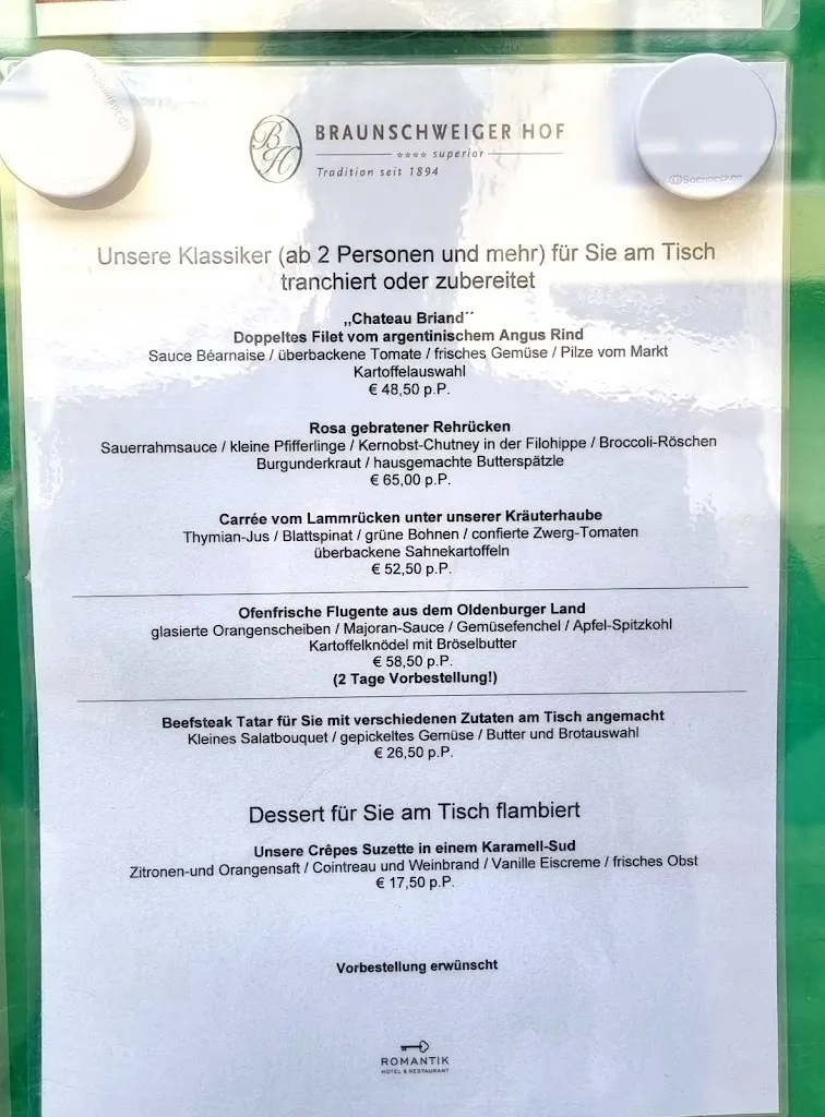 Menu_Restaurant Behnecke im Hotel Braunschweiger Hof_Harzburg_immagine_1