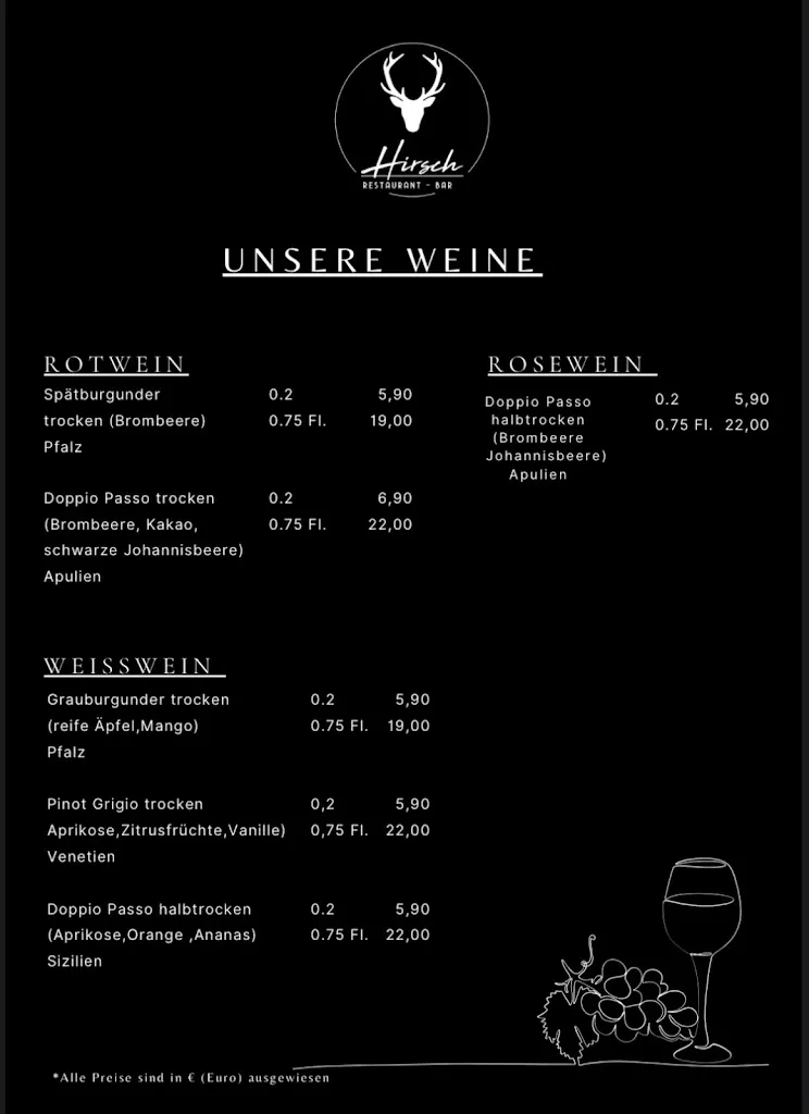 Menu_HIRSCH - Restaurant & Bar_Harzburg_immagine_2