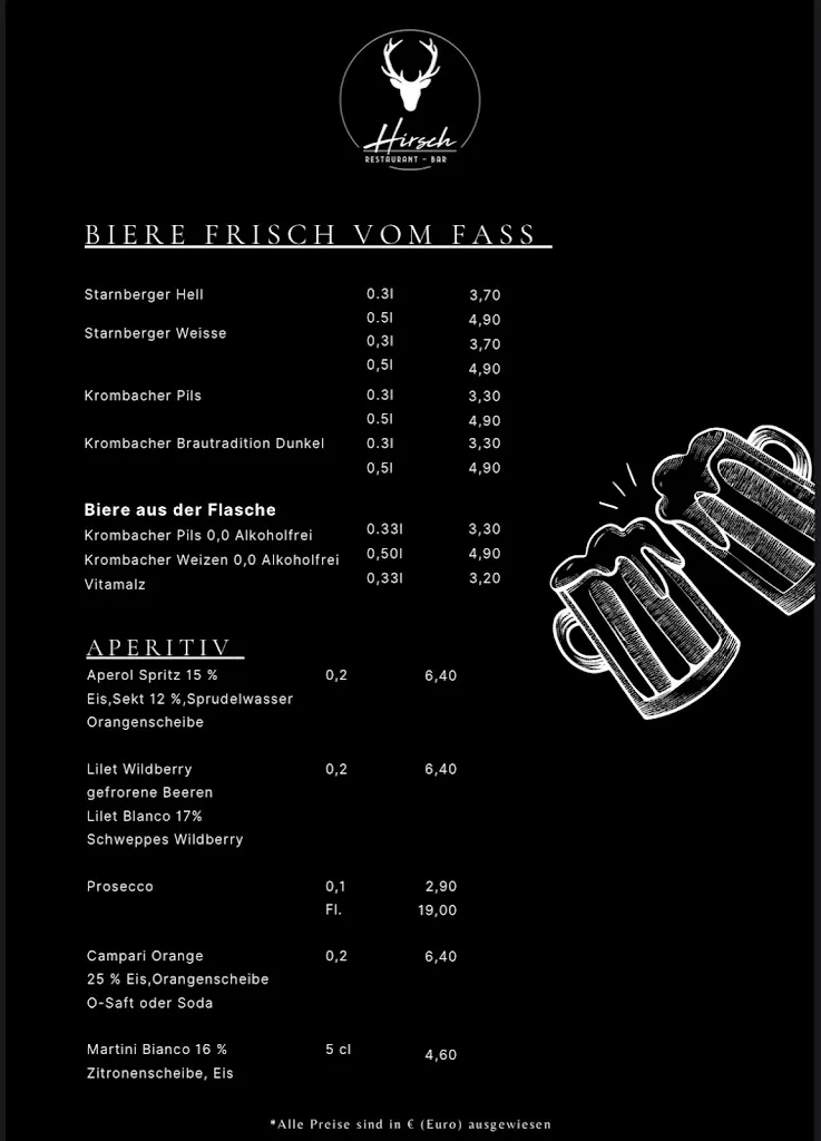 Menu_HIRSCH - Restaurant & Bar_Harzburg_immagine_3