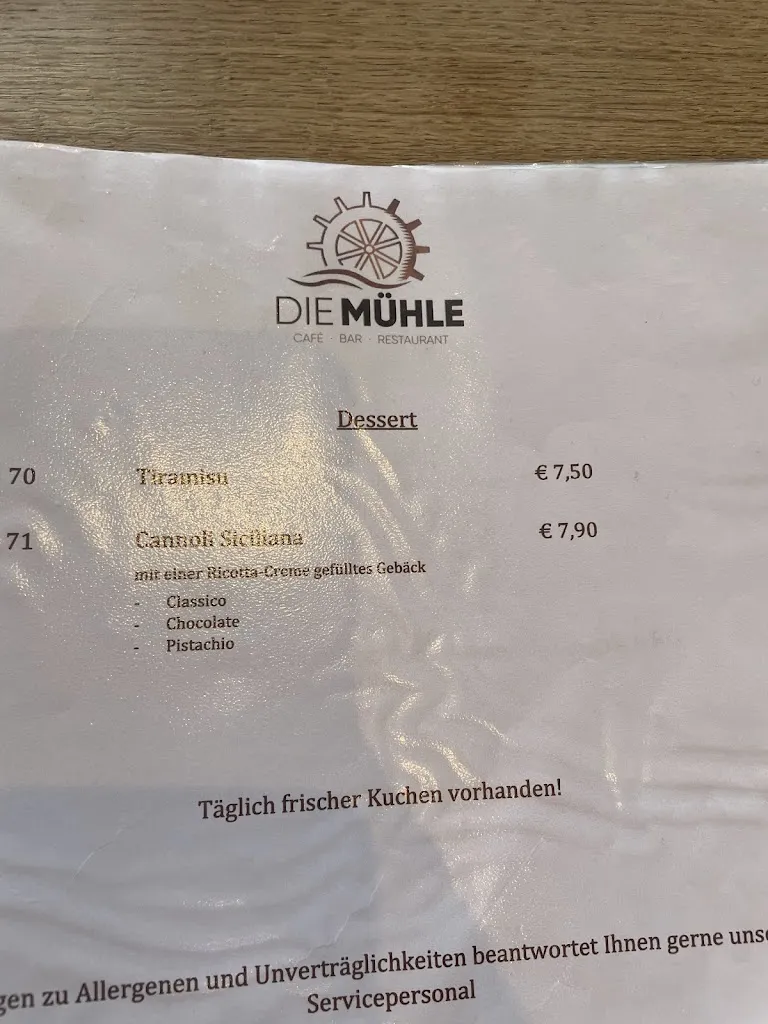 Menu_Die Mühle_Laer_immagine_3