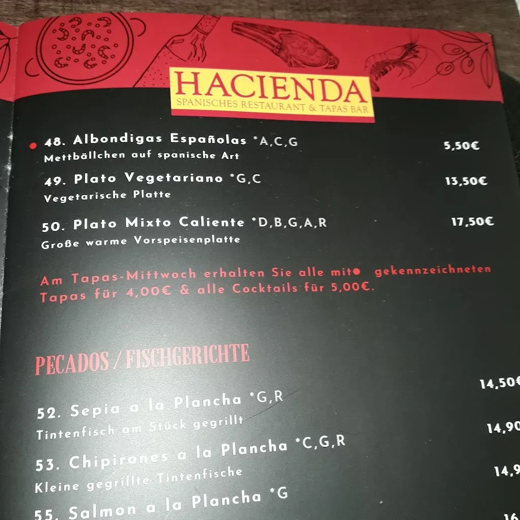 Menu_Hacienda Tapas & Cocktailbar_Deister_image_1