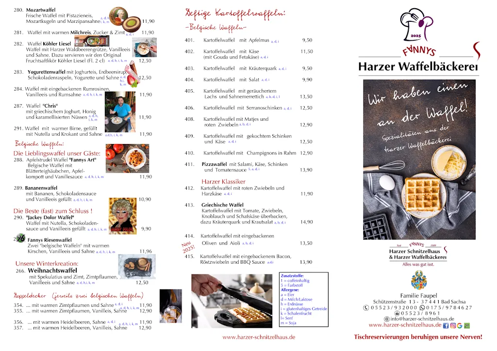 Menü_Harzer Schnitzelhaus & Harzer Waffelbäckerei_Sachsa_Bild_2