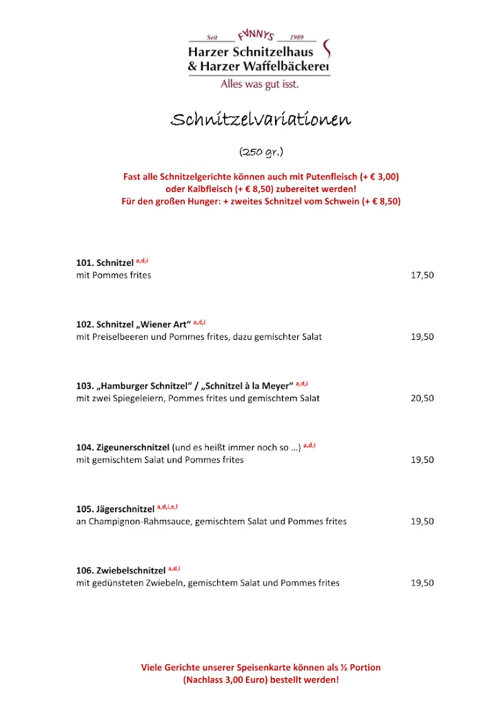 Menü_Harzer Schnitzelhaus & Harzer Waffelbäckerei_Sachsa_Bild_3