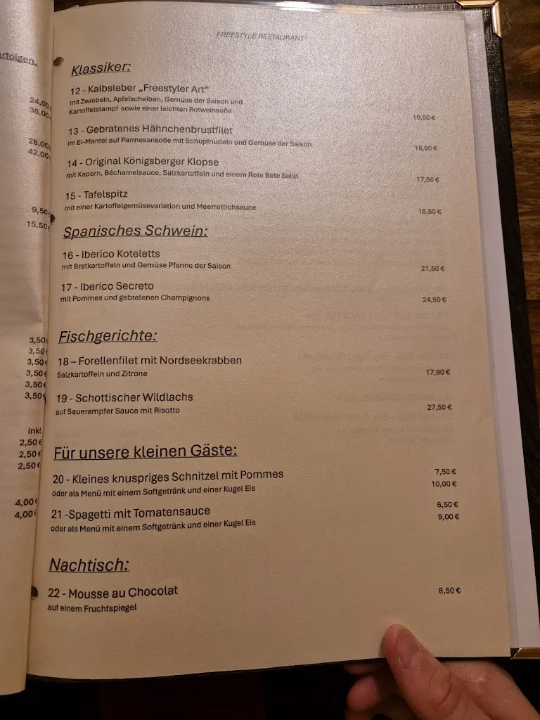 Menu_Freestyle Restaurant Bad Rothenfelde_Rothenfelde_immagine_1