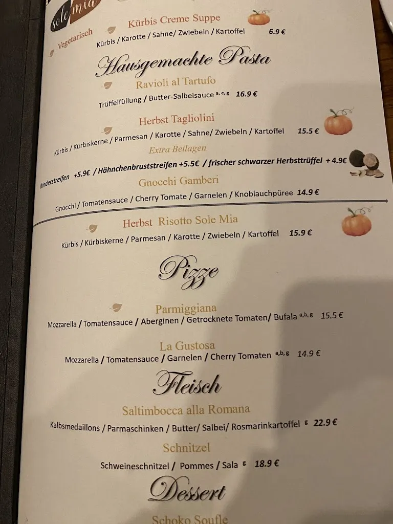 Menu_Restaurant Pizzeria Sole Mia_Rothenfelde_immagine_2