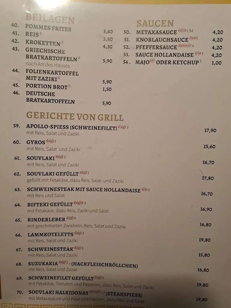 Menu_Apollo Restaurant_Rothenfelde_immagine_1