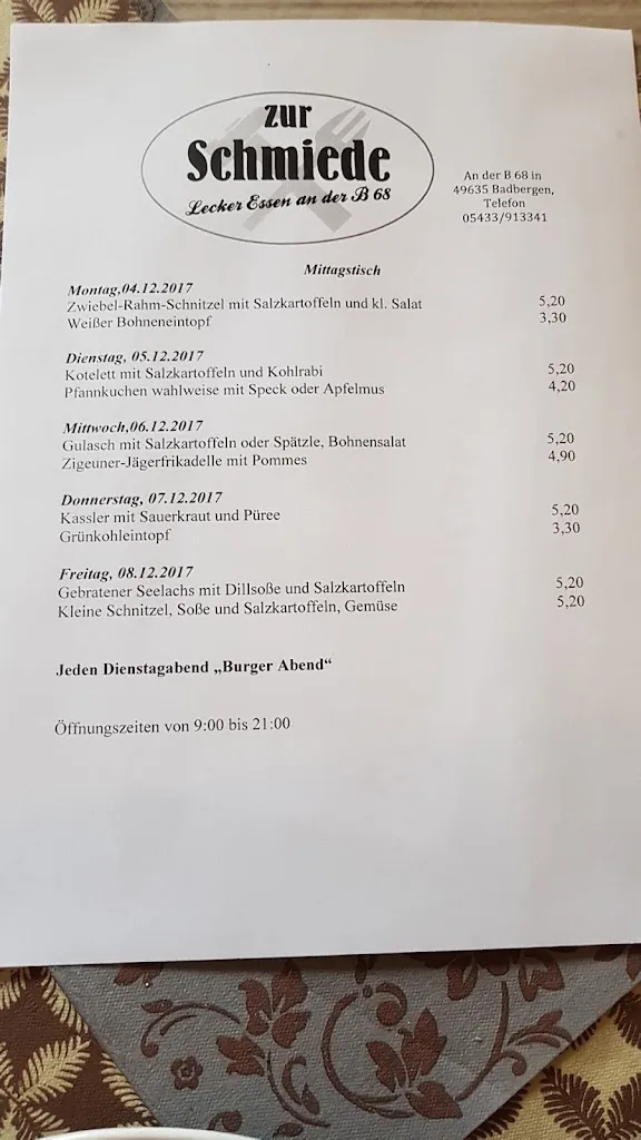 Menu_Zur Schmiede_Badbergen_immagine_1