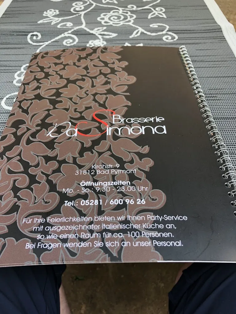 Menu_Brasserie Da Simona_Pyrmont_immagine_2